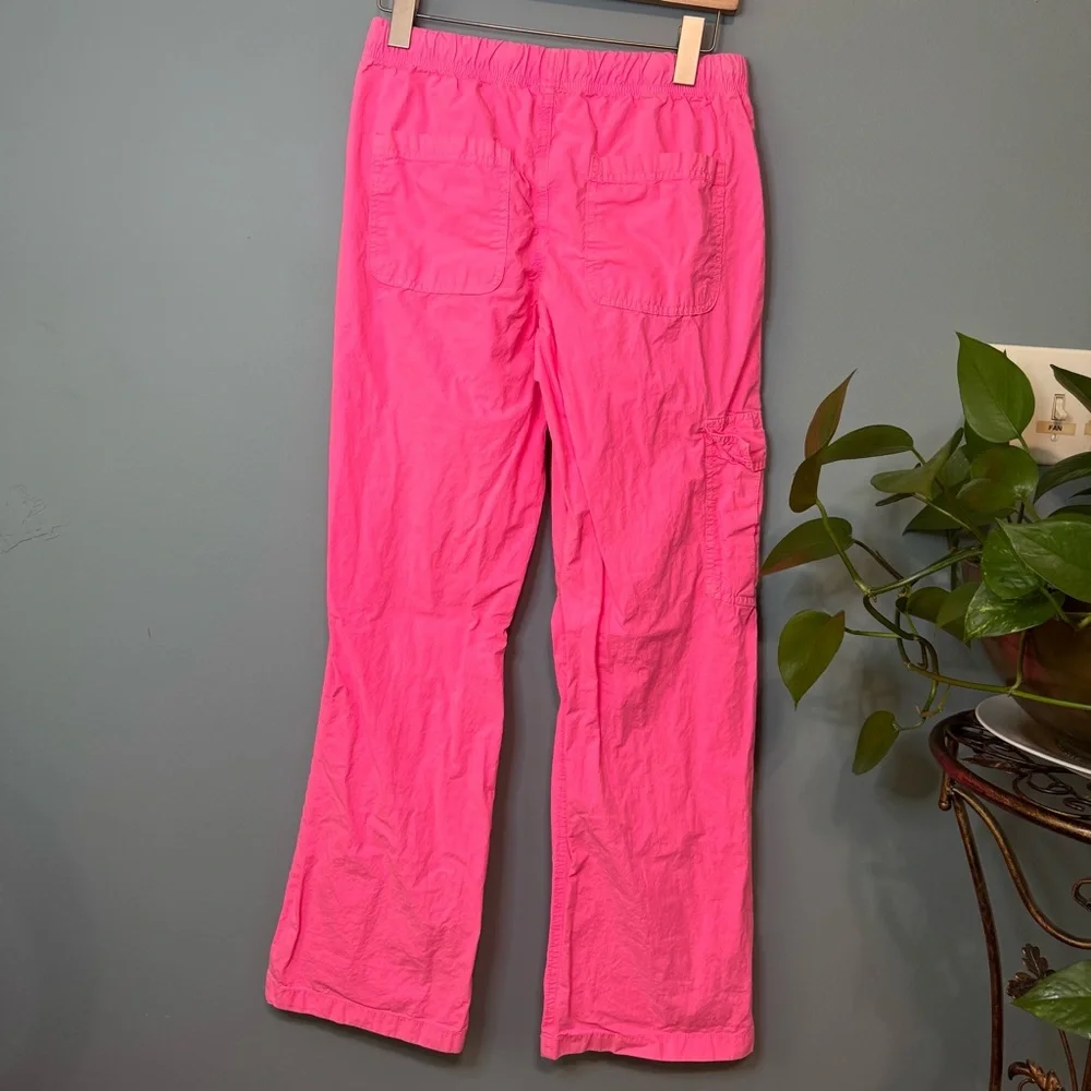 Aerie Baggy Cargo Skater Pants Coral Sun Pink Women’s XS 100% Cotton - Picture 8 of 15